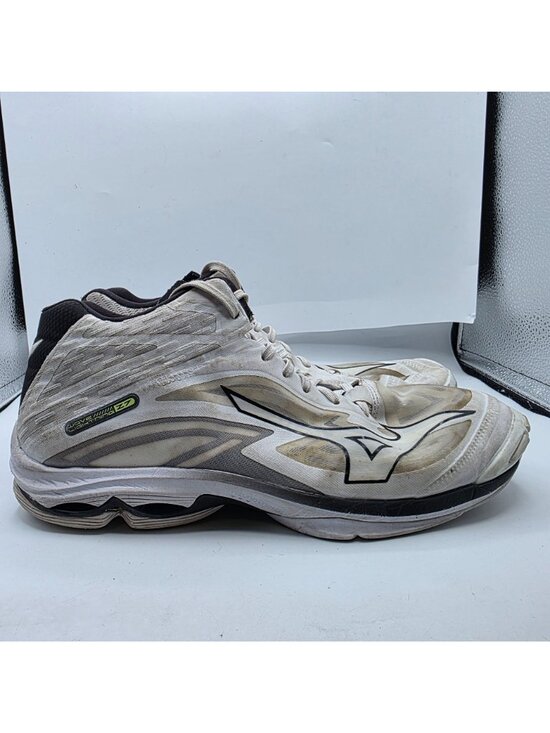 Mizuno Wave Lightning Z7 Mens Size 11 Volleyball Shoes White Black Sneakers main image 7